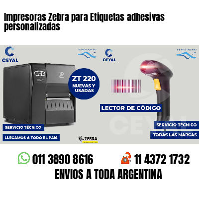Impresoras Zebra para Etiquetas adhesivas personalizadas