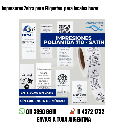 Impresoras Zebra para Etiquetas  para locales bazar