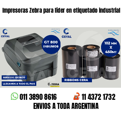 Impresoras Zebra para líder en etiquetado industrial