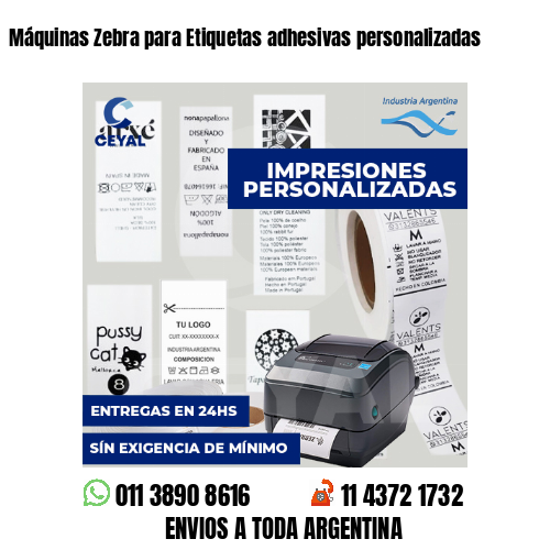 Máquinas Zebra para Etiquetas adhesivas personalizadas