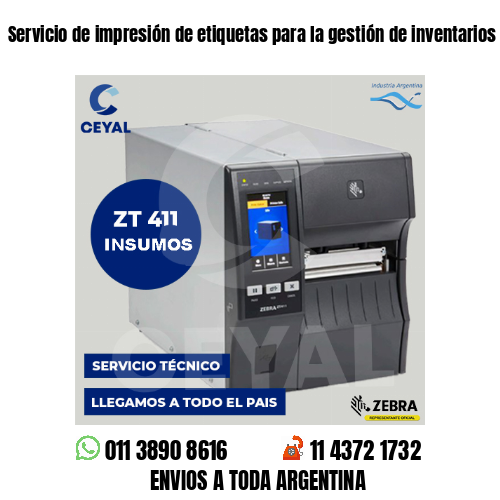 Servicio de impresión de etiquetas para la gestión de inventarios Buenos Aires