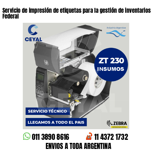 Servicio de impresión de etiquetas para la gestión de inventarios Capital Federal