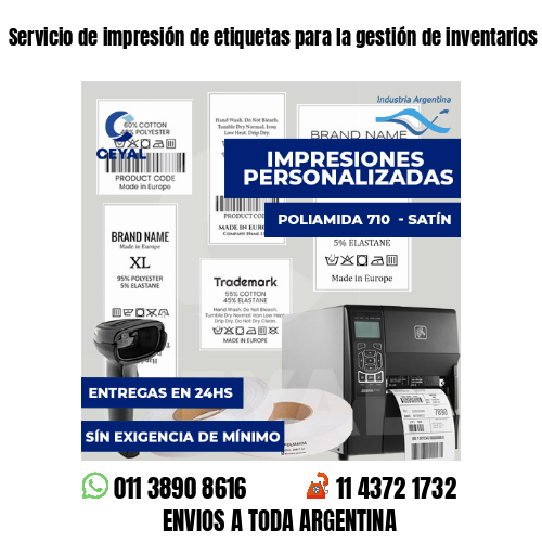 Servicio de impresión de etiquetas para la gestión de inventarios argentina