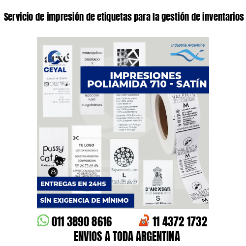 Servicio de impresión de etiquetas para la gestión de inventarios argentina