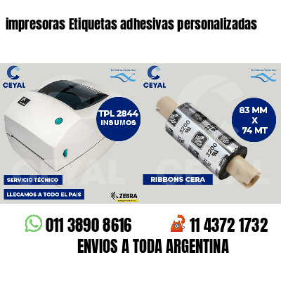impresoras Etiquetas adhesivas personalizadas
