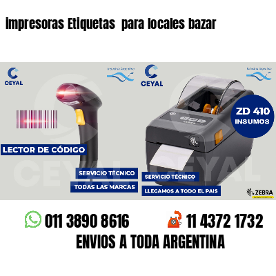 impresoras Etiquetas para locales bazar