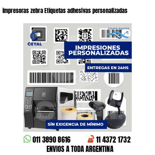 impresoras zebra Etiquetas adhesivas personalizadas
