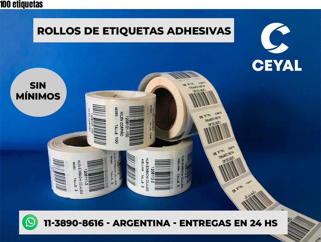 100 etiquetas