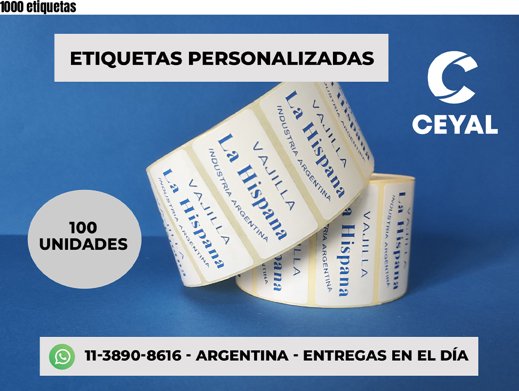 1000 etiquetas