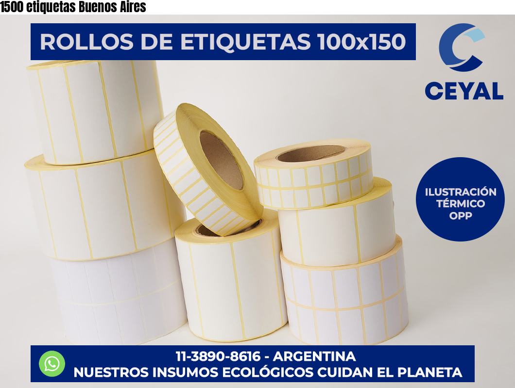 1500 etiquetas Buenos Aires