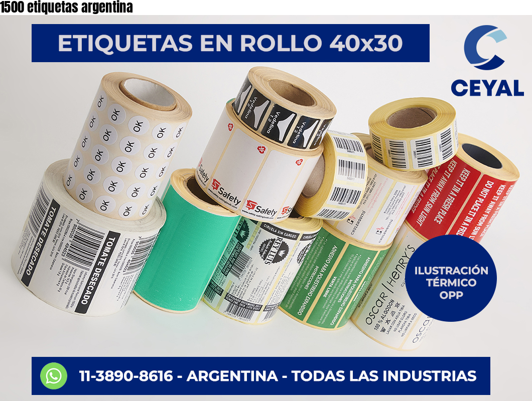 1500 etiquetas argentina