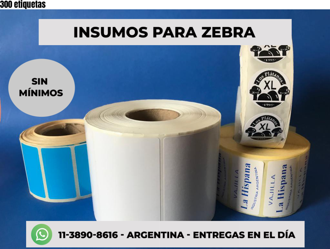 300 etiquetas