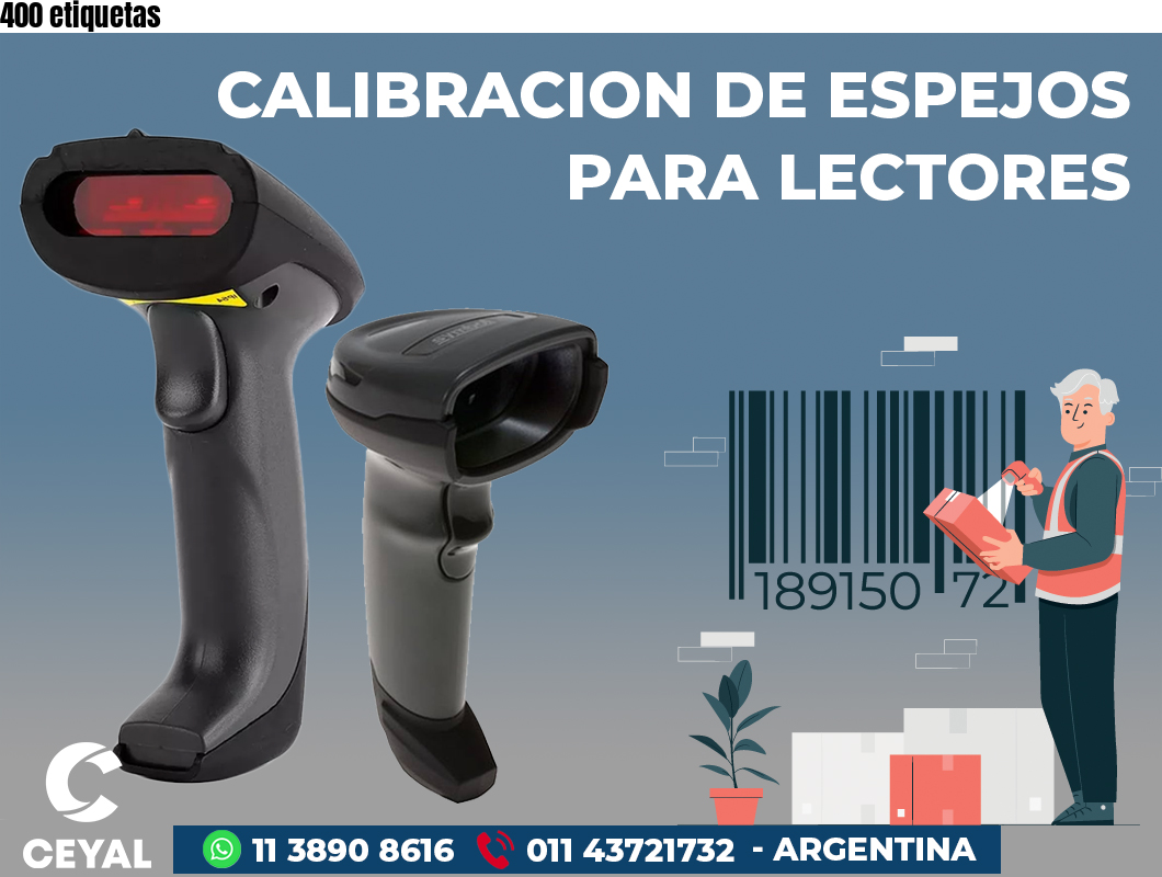 400 etiquetas