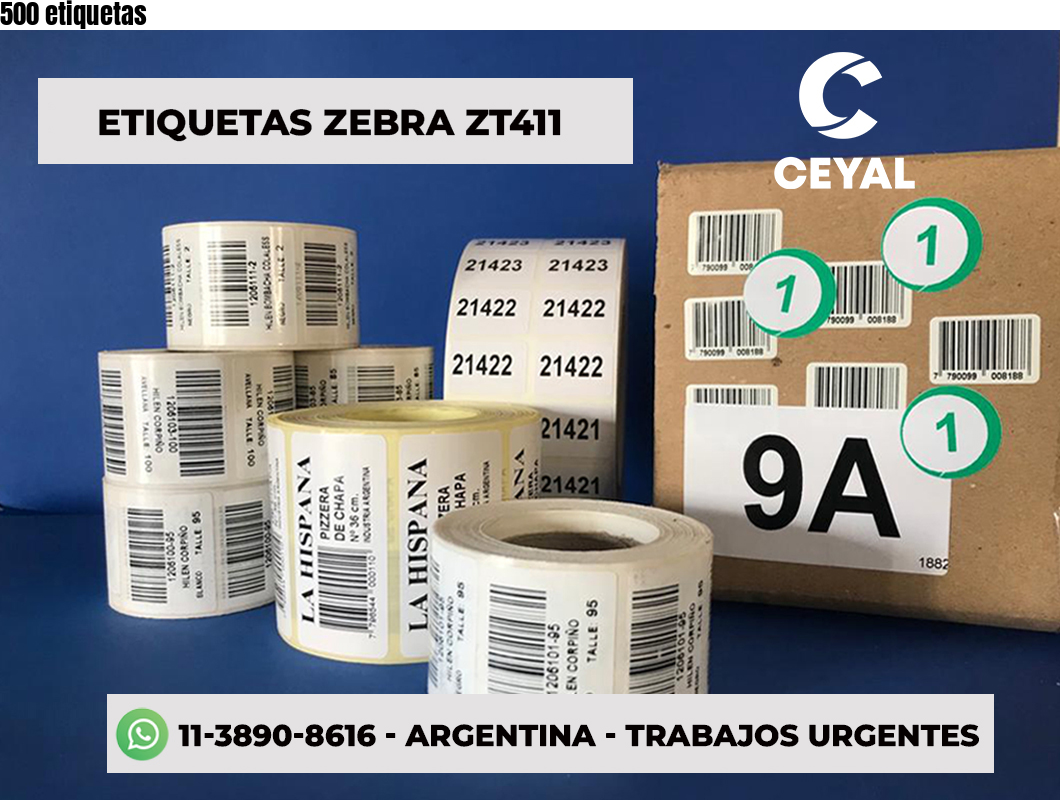 500 etiquetas