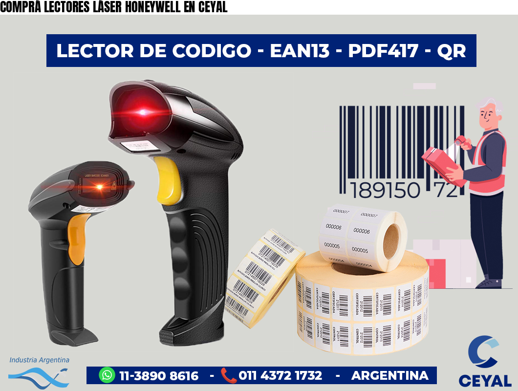 COMPRÁ LECTORES LÁSER HONEYWELL EN CEYAL