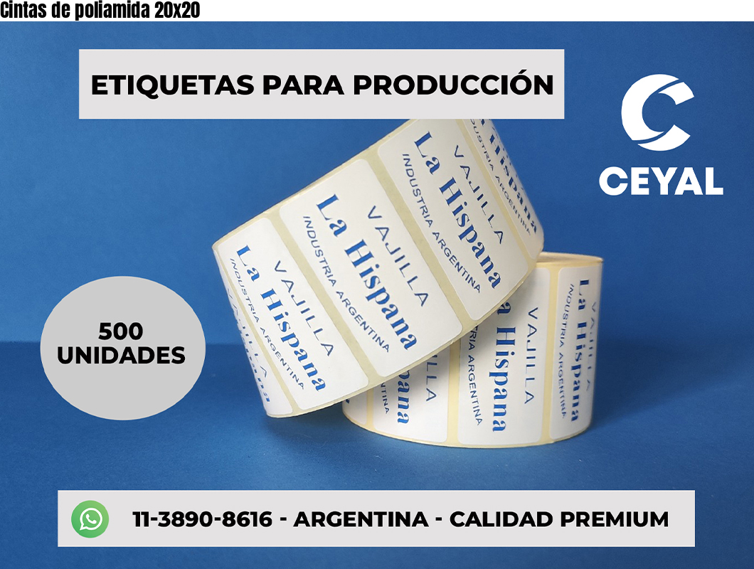 Cintas de poliamida 20x20