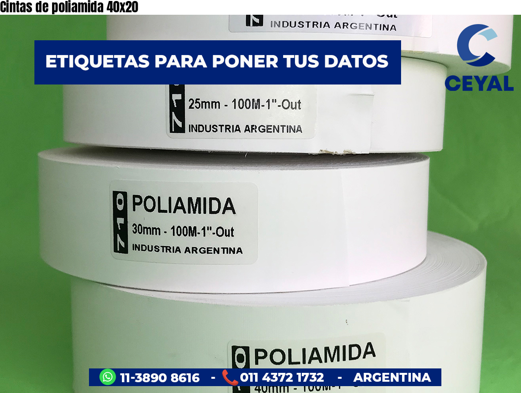 Cintas de poliamida 40×20