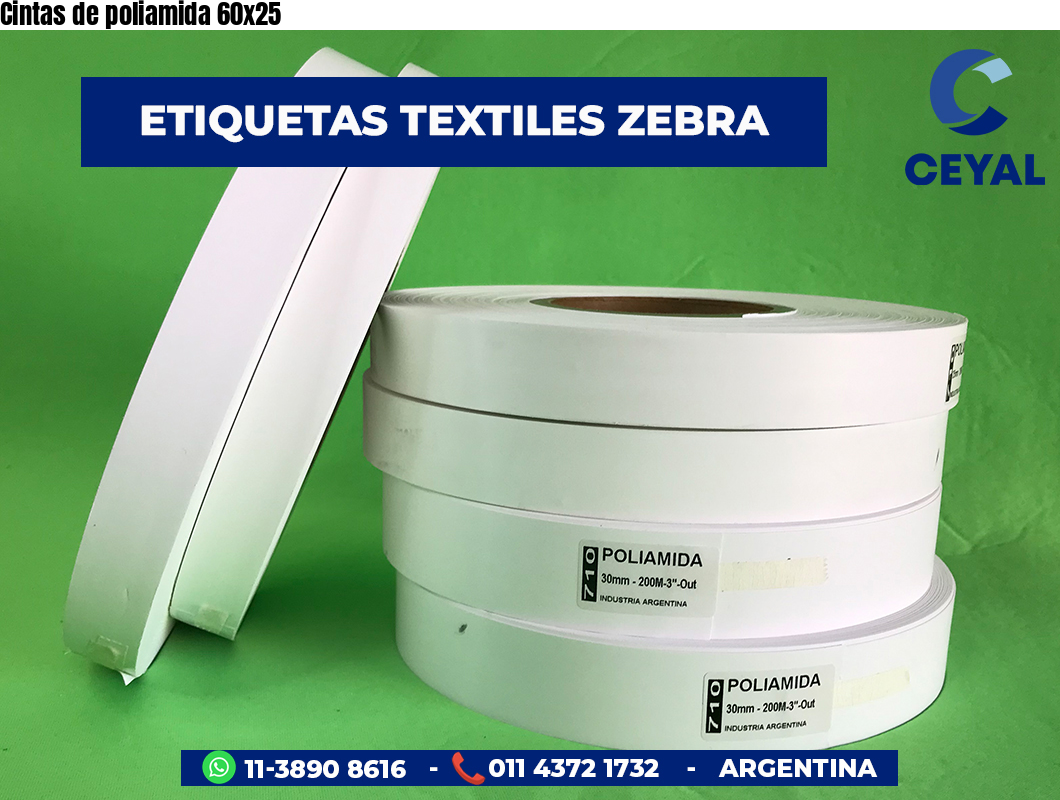 Cintas de poliamida 60×25