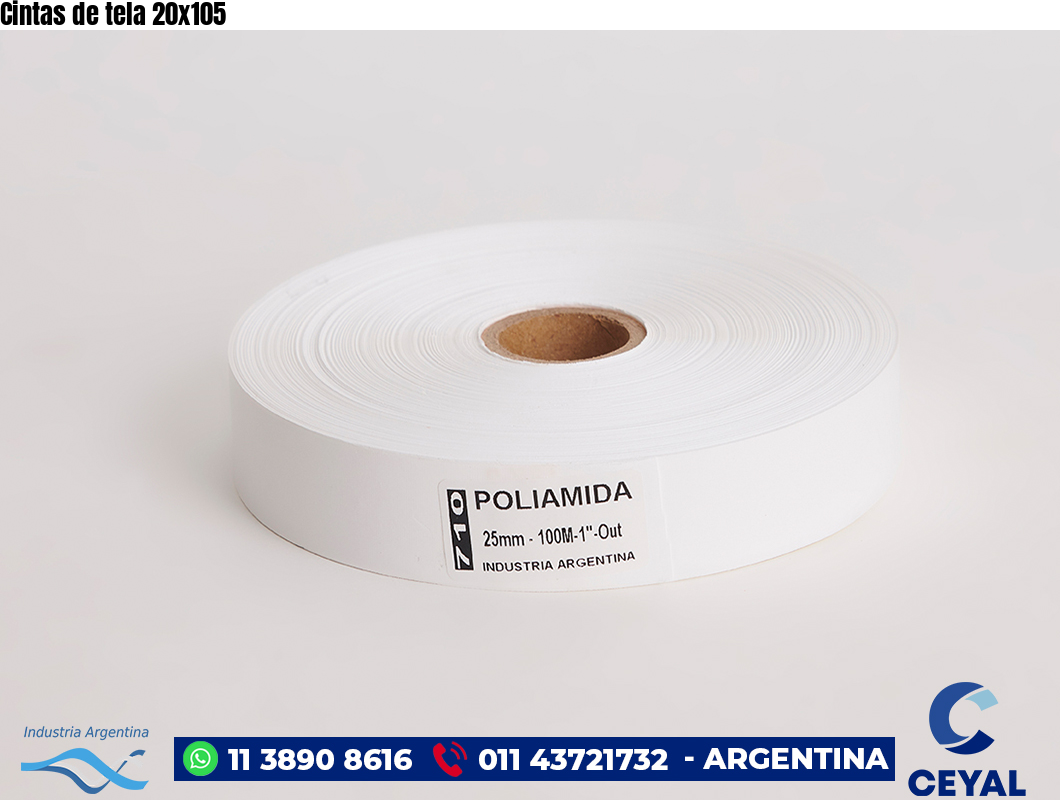 Cintas de tela 20×105