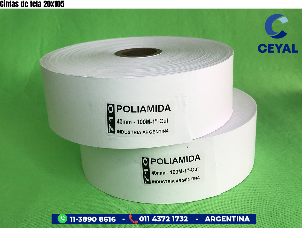 Cintas de tela 20x105