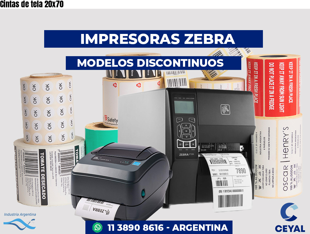 Cintas de tela 20x70