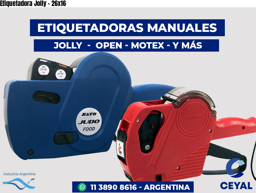 Etiquetadora Jolly - 26x16