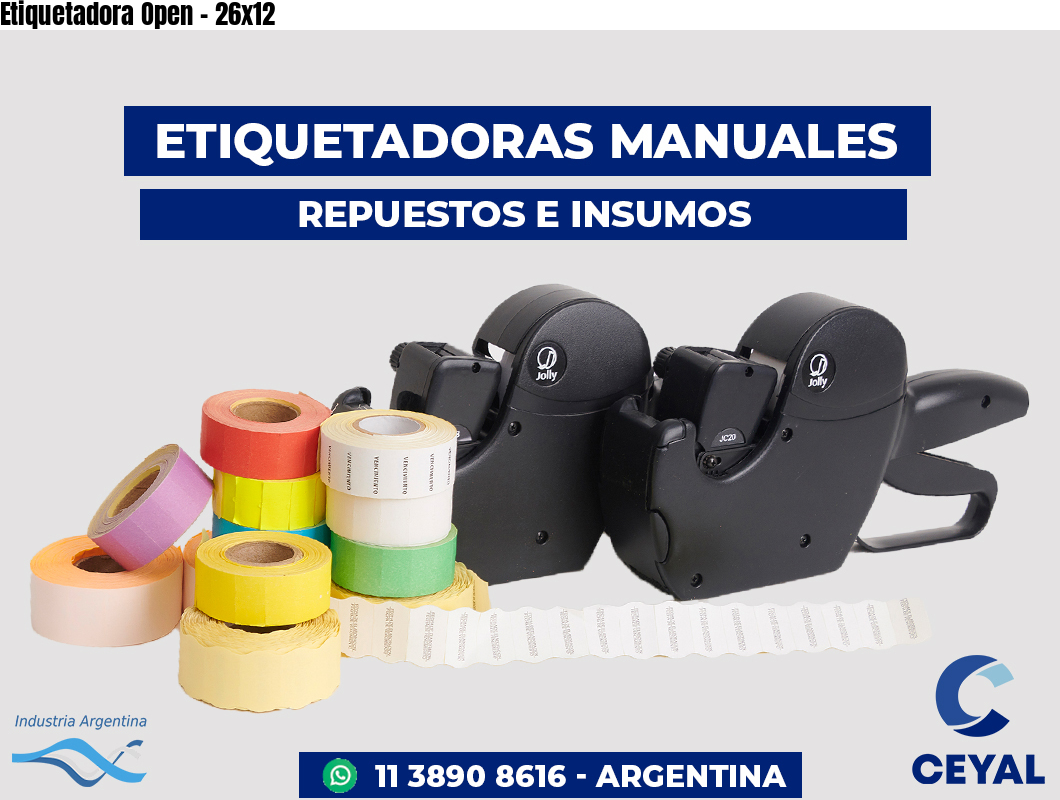 Etiquetadora Open - 26x12