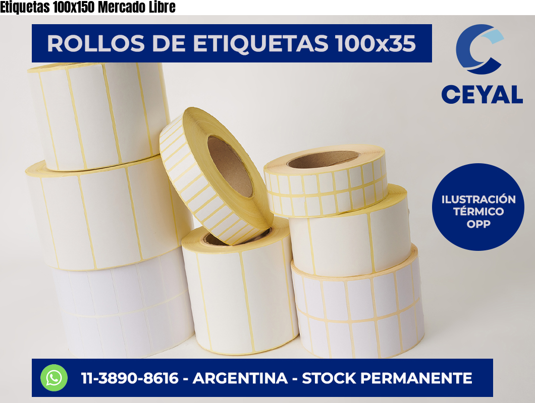 Etiquetas 100×150 Mercado Libre