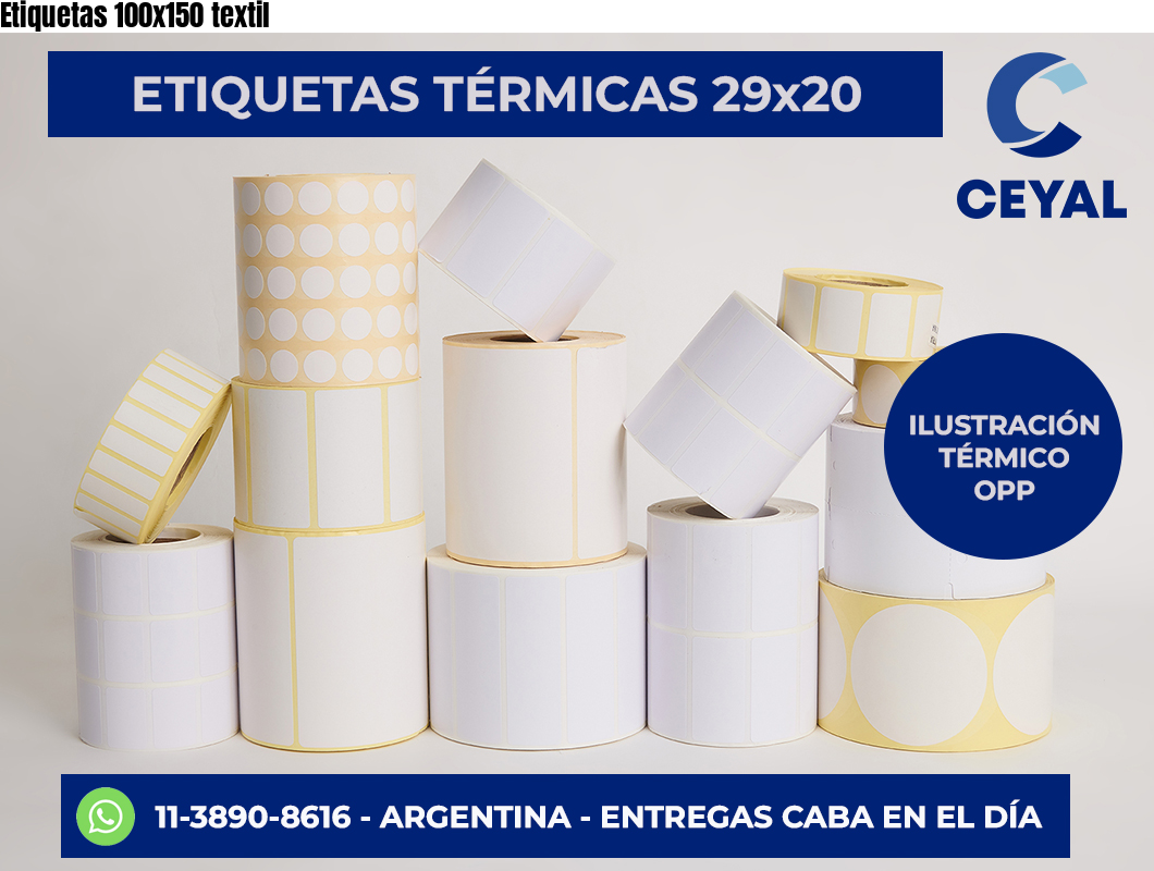 Etiquetas 100×150 textil