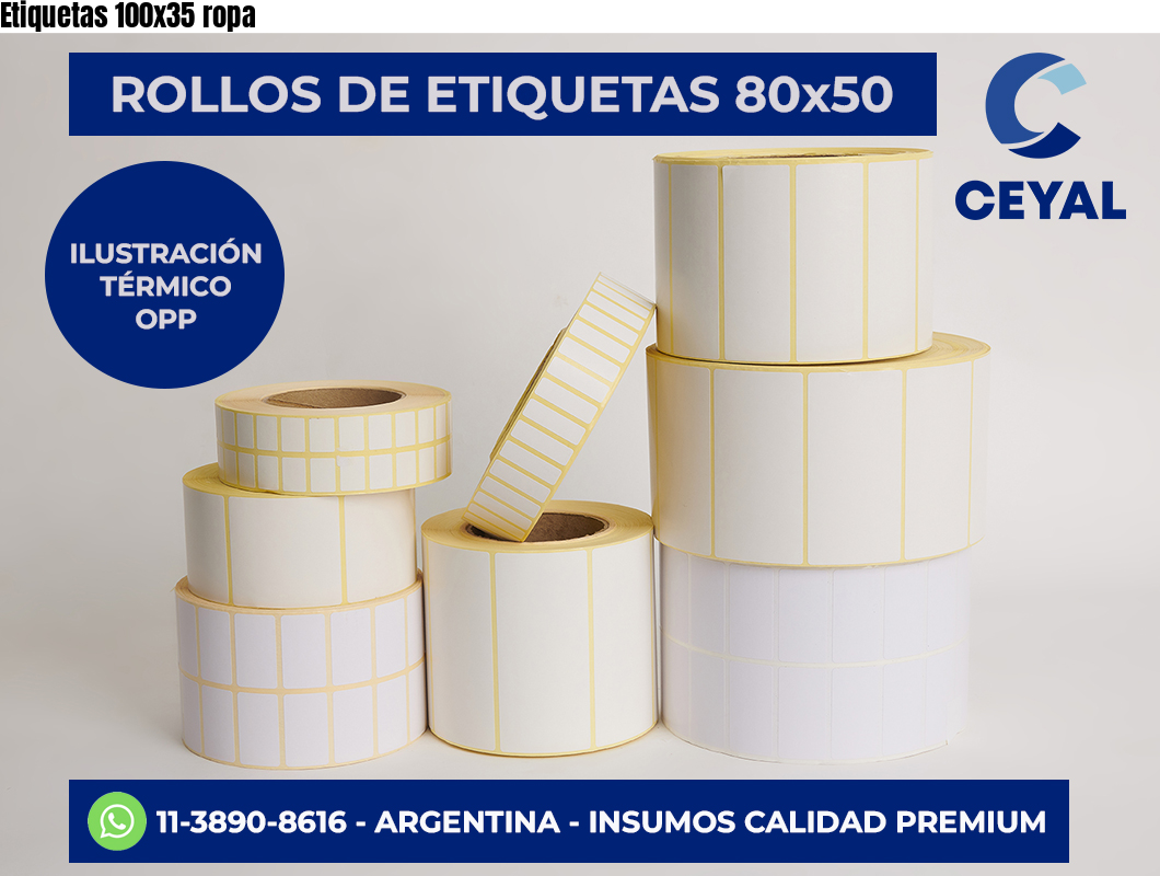Etiquetas 100×35 ropa