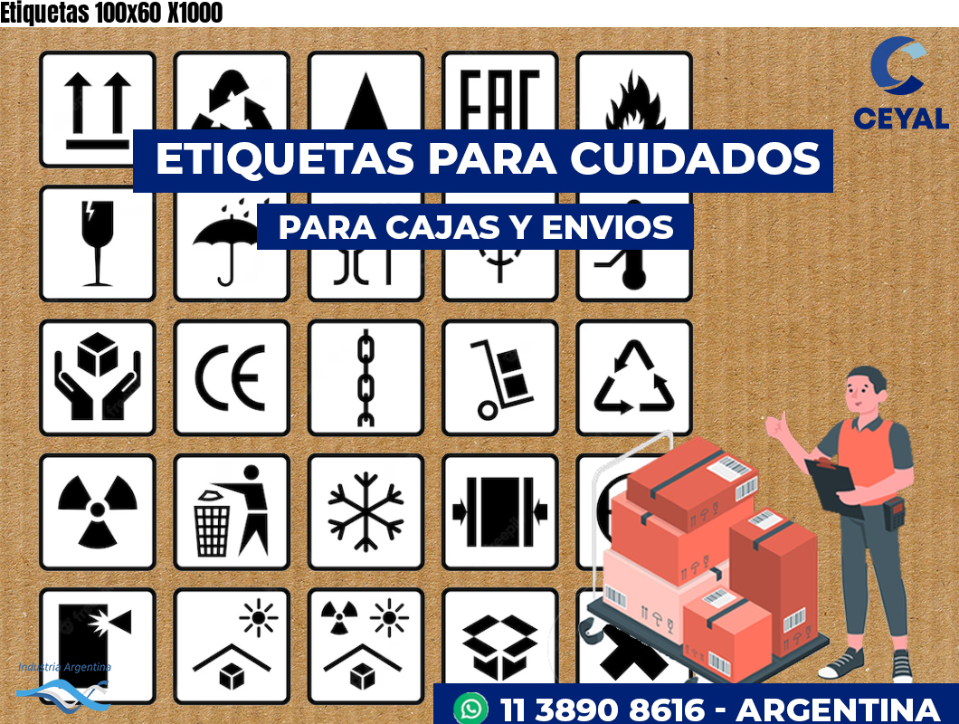 Etiquetas 100x60 X1000