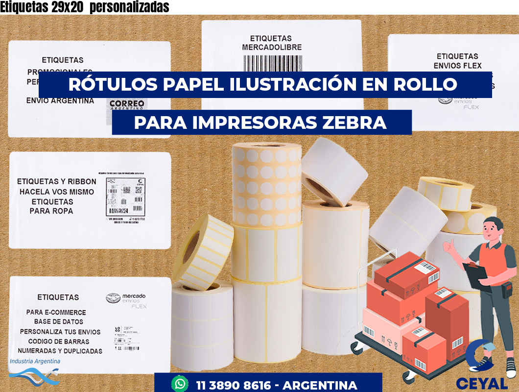 Etiquetas 29x20  personalizadas
