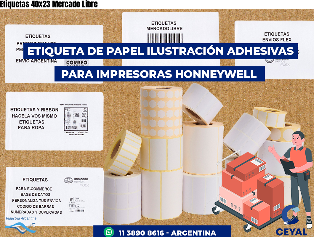 Etiquetas 40x23 Mercado Libre