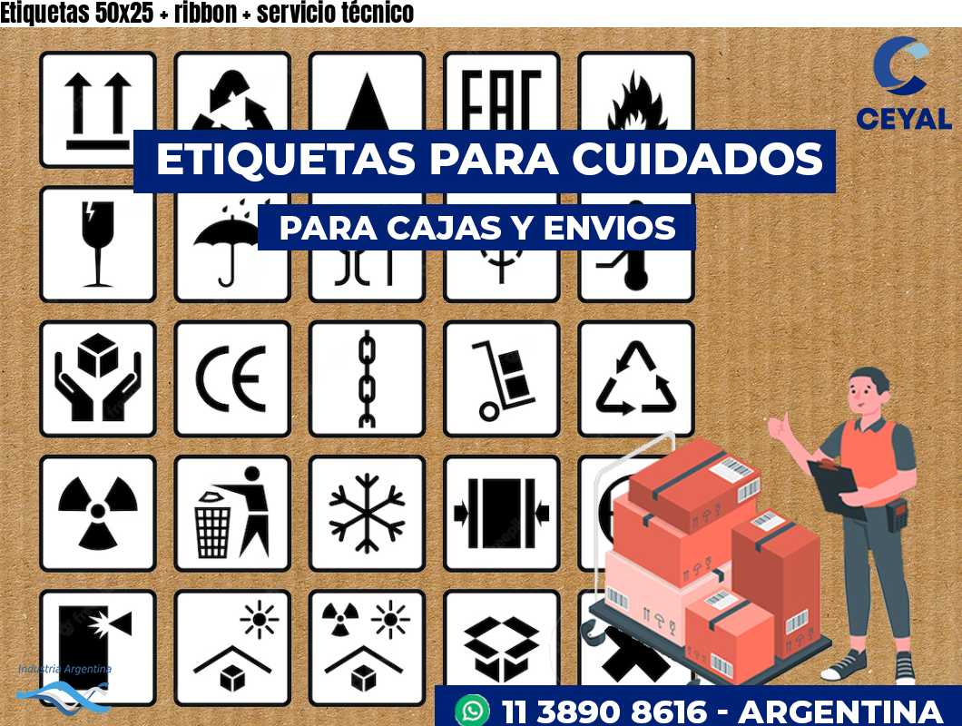 Etiquetas 50x25   ribbon   servicio técnico