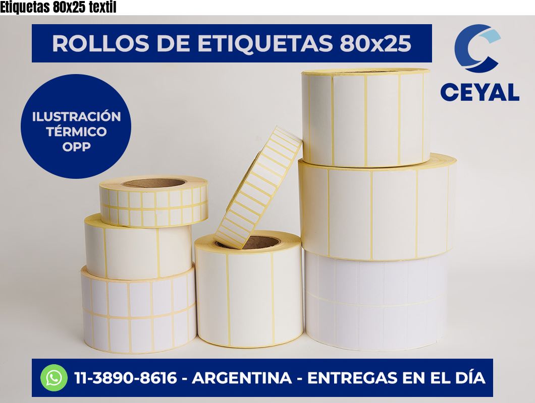 Etiquetas 80×25 textil