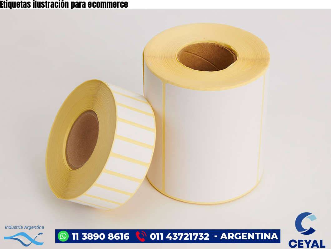 Etiquetas ilustración para ecommerce