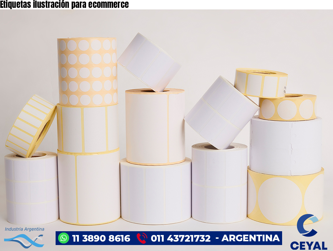 Etiquetas ilustración para ecommerce