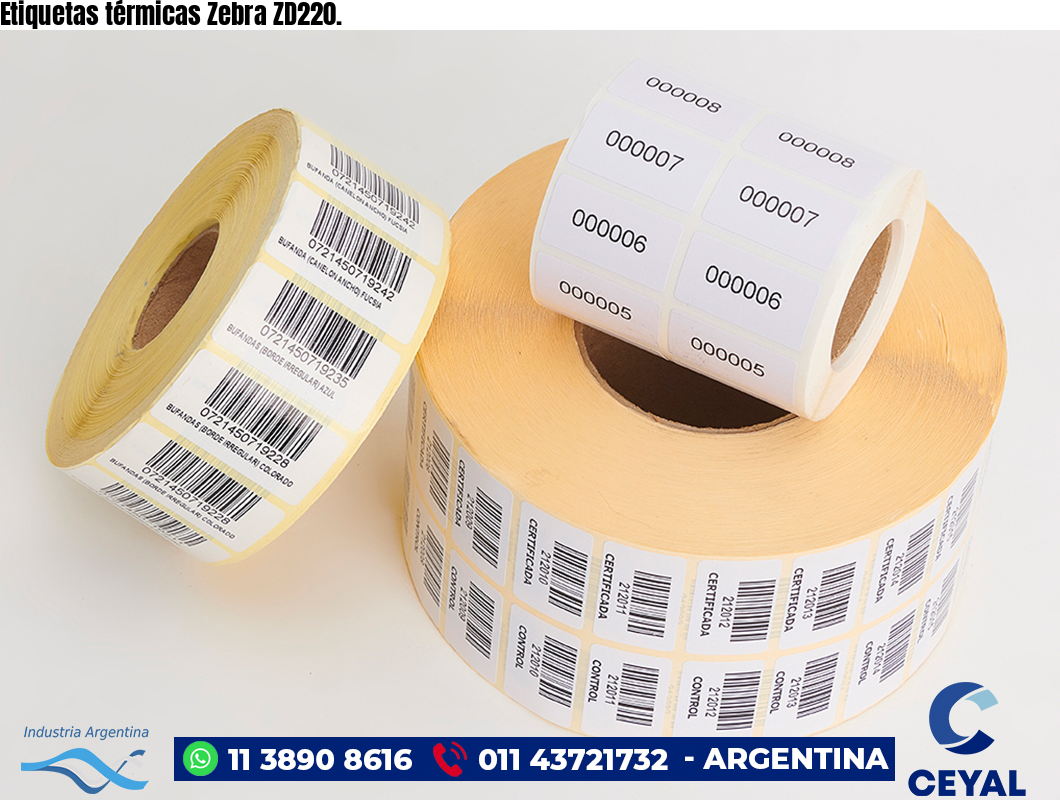 Etiquetas térmicas Zebra ZD220.