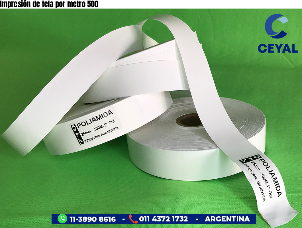 Impresión de tela por metro 500