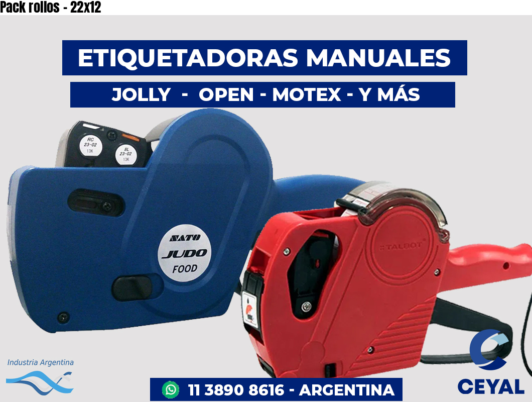 Pack rollos - 22x12