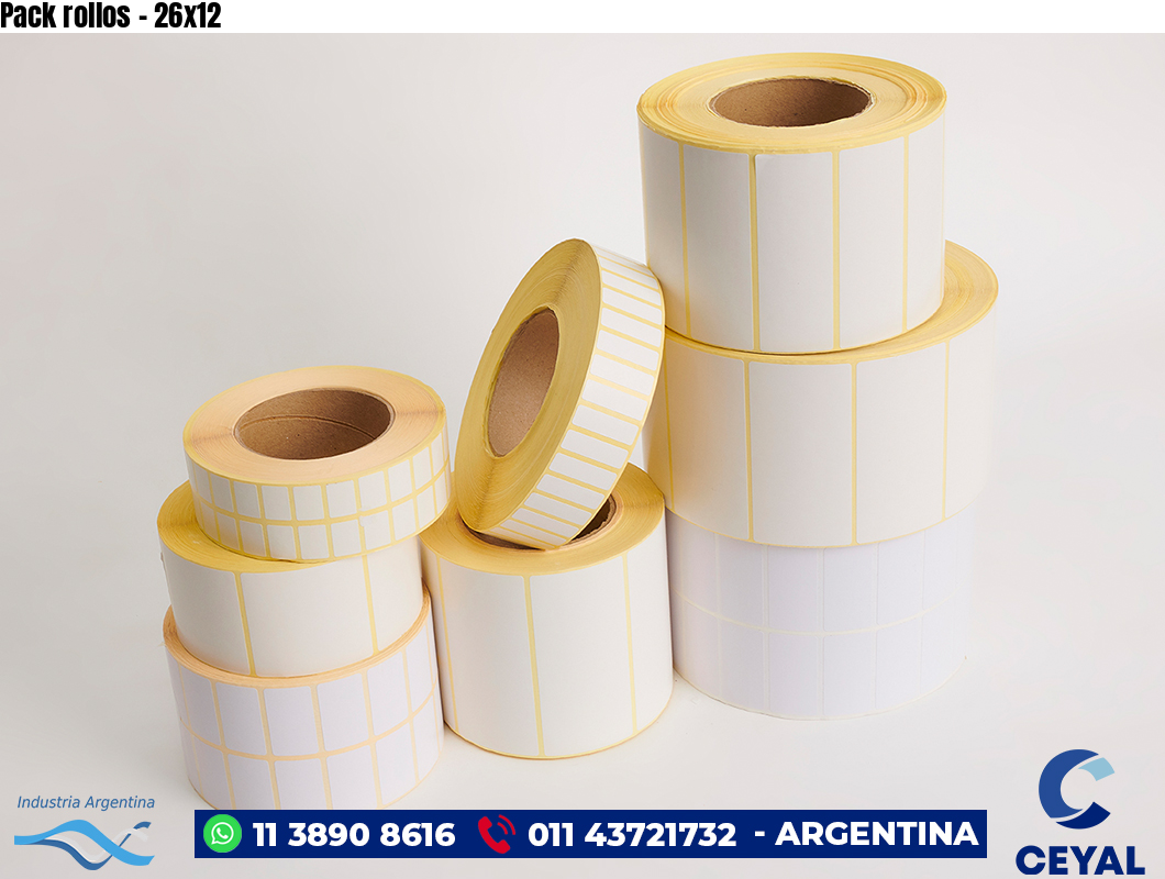 Pack rollos - 26x12