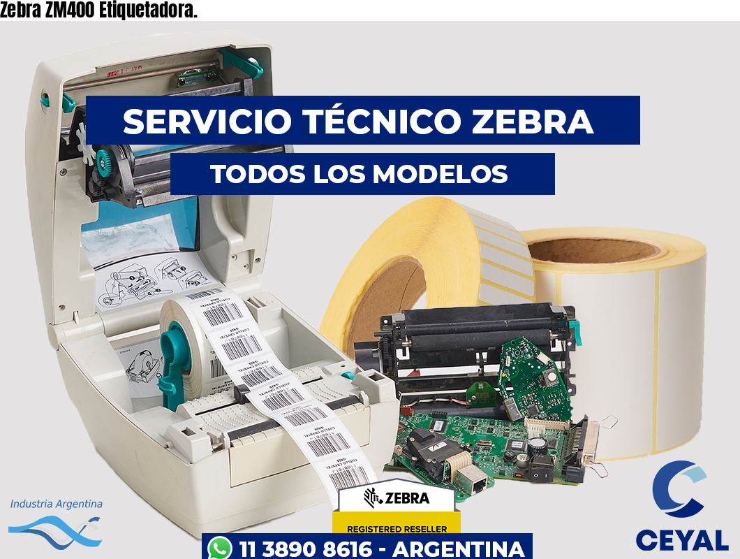 Zebra ZM400 Etiquetadora.