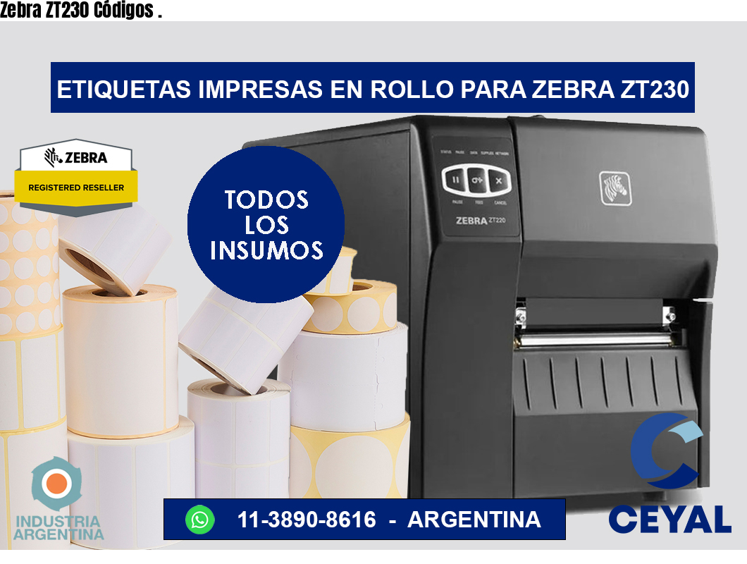 Zebra ZT230 Códigos .