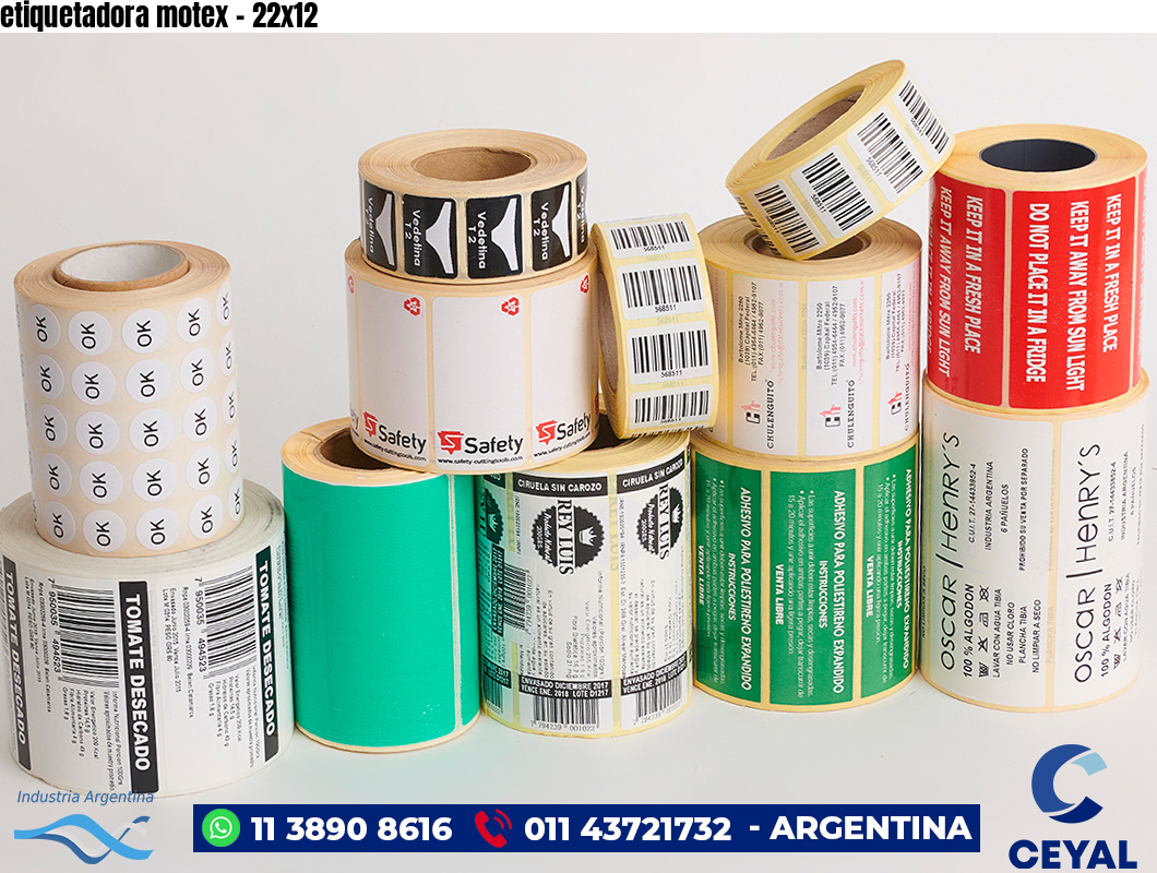 etiquetadora motex - 22x12