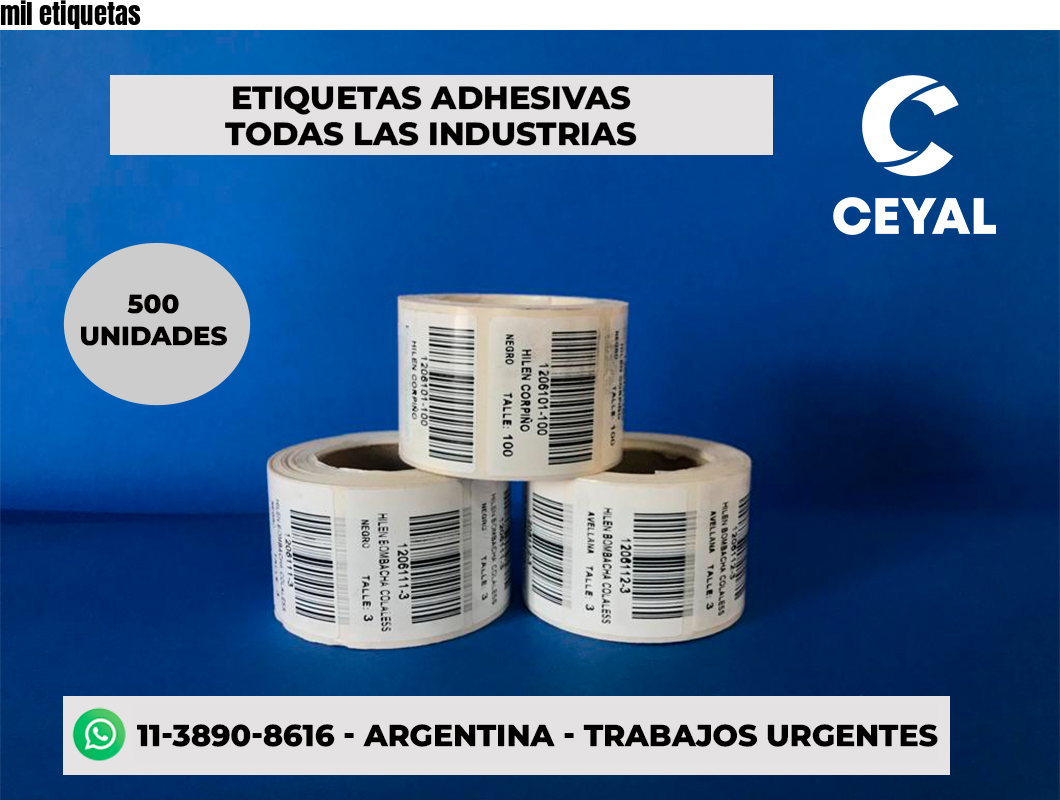 mil etiquetas