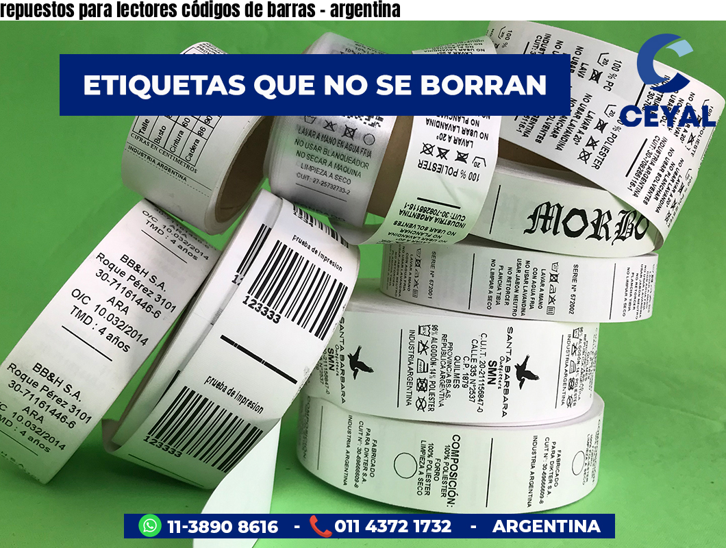 repuestos para lectores códigos de barras - argentina