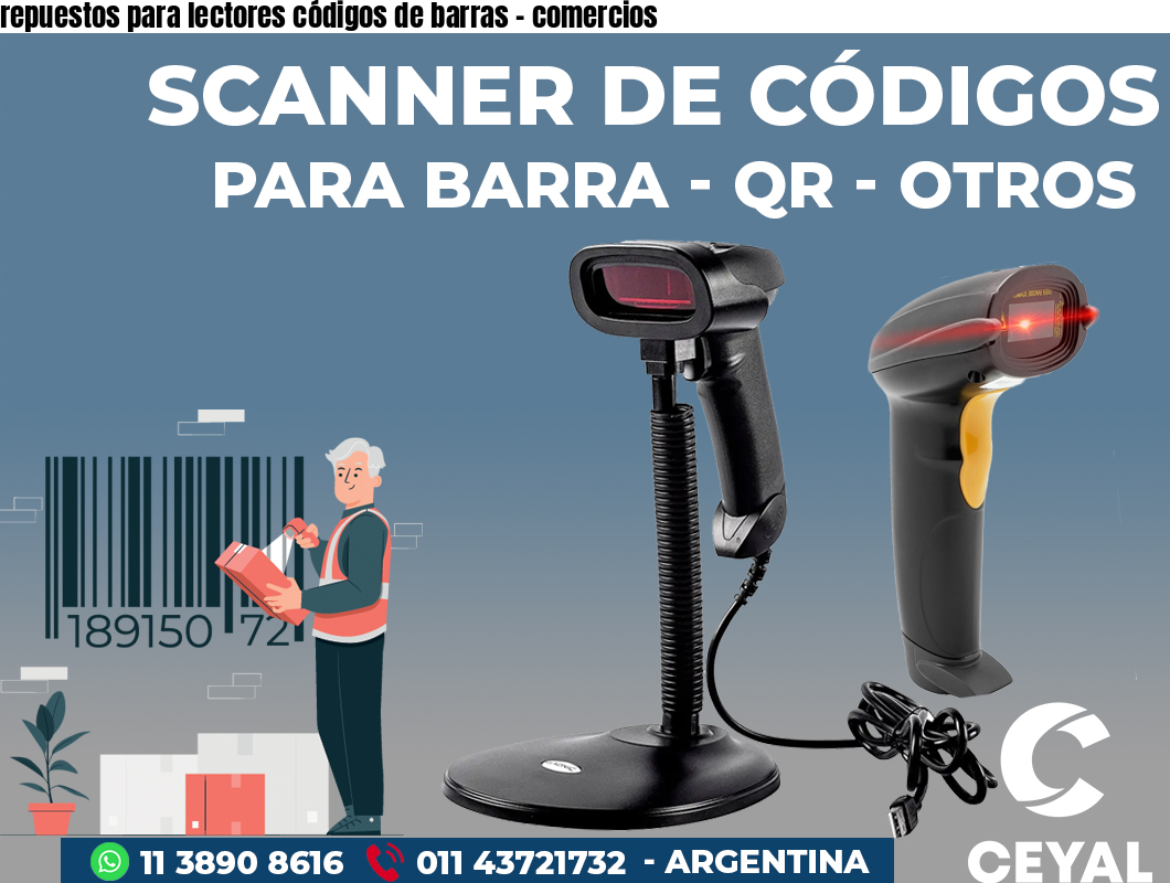 repuestos para lectores códigos de barras – comercios