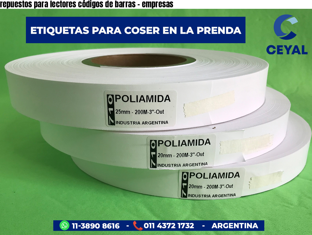 repuestos para lectores códigos de barras - empresas