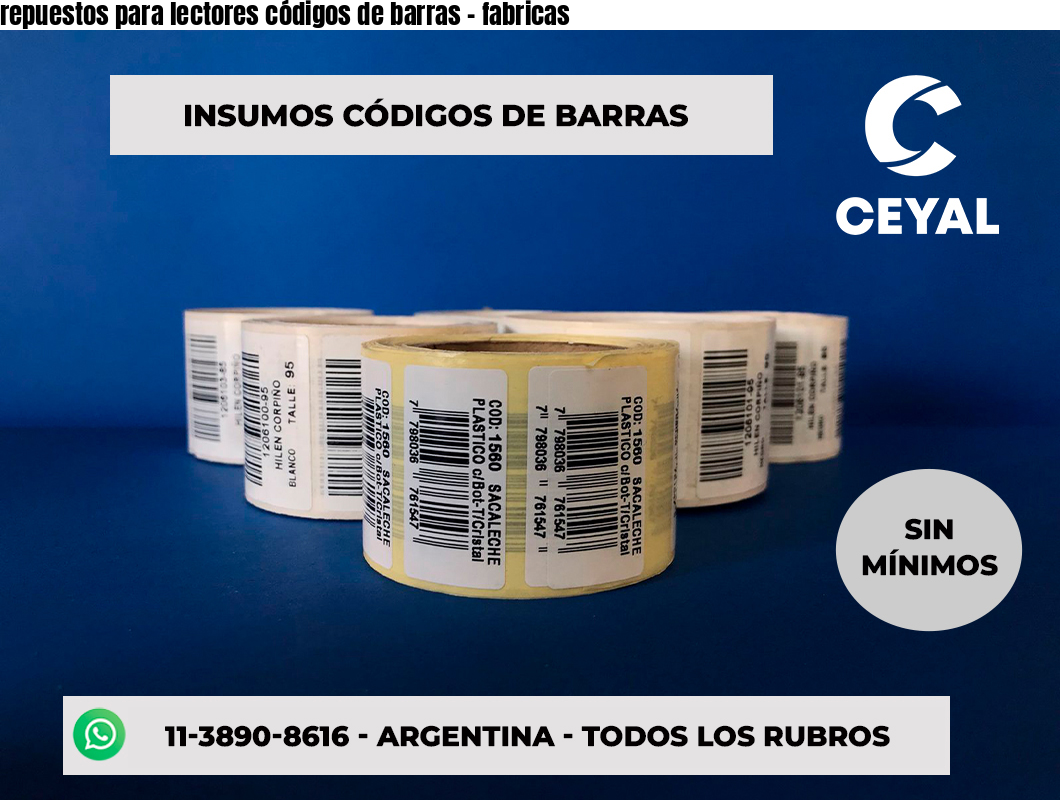 repuestos para lectores códigos de barras - fabricas