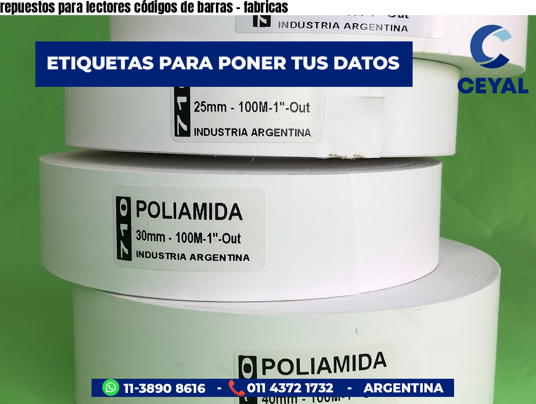 repuestos para lectores códigos de barras - fabricas